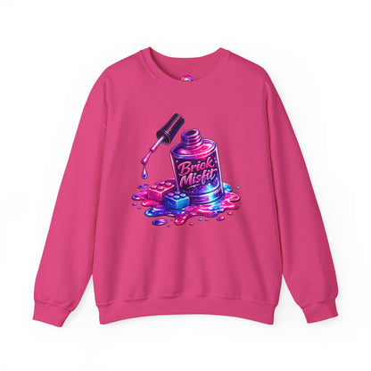 Brick Misfit Nail Polish Spill Crewneck Sweatshirt
