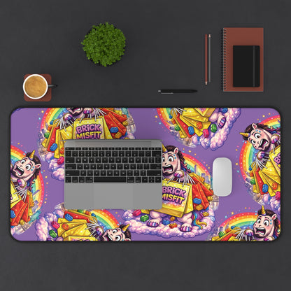 Brick Misfit Shopping Madness Unicorn Desk Mat
