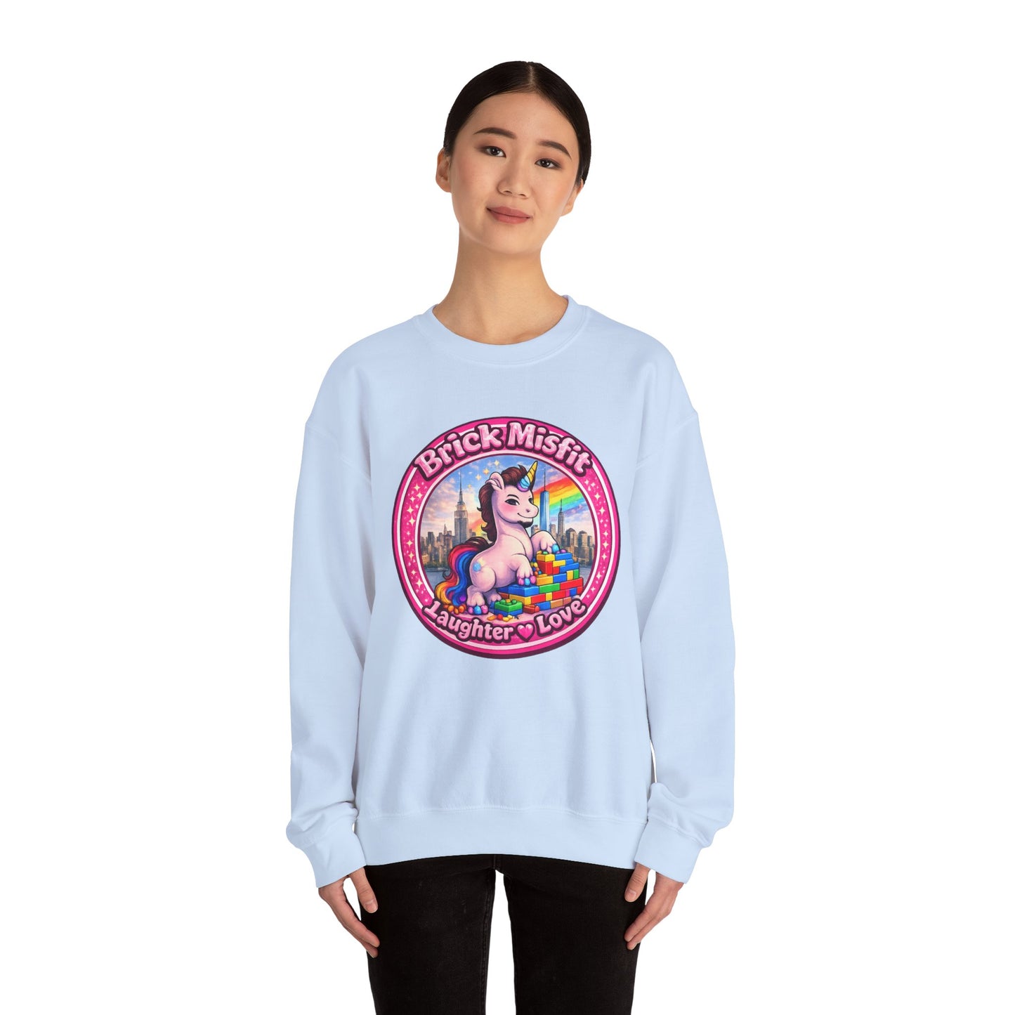Brick Misfit Laughter Love Crewneck Sweatshirt