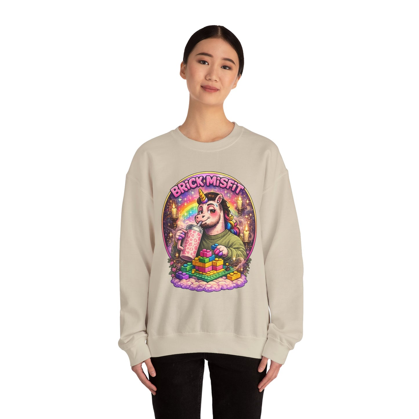 Brick Misfit Sassy Sips Crewneck Sweatshirt -INT