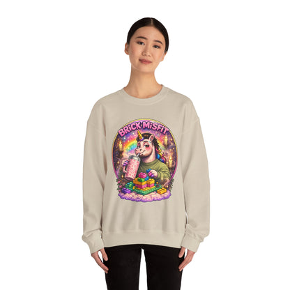 Brick Misfit Sassy Sips Crewneck Sweatshirt -INT