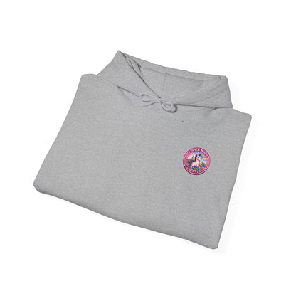 Brick Misfit Hoodie — Colorful Unicorn Rainbow Graphic Hoodie
