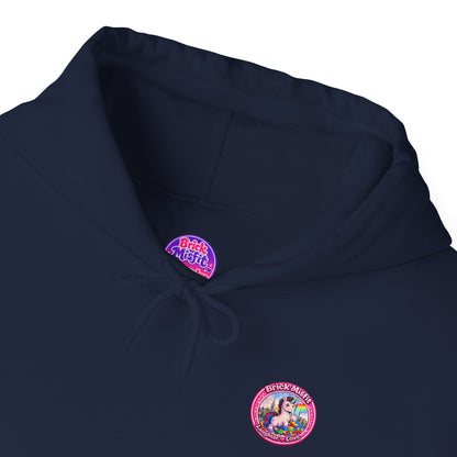 Brick Misfit Hoodie — Colorful Unicorn Rainbow Graphic Hoodie