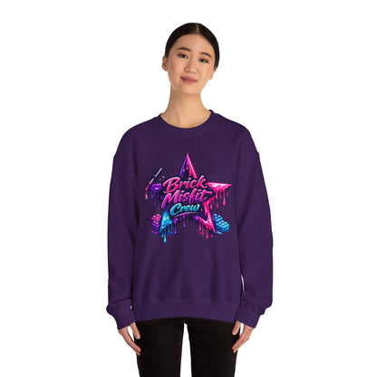 Brick Misfit Nail Polish Drip Crewneck Sweatshirt