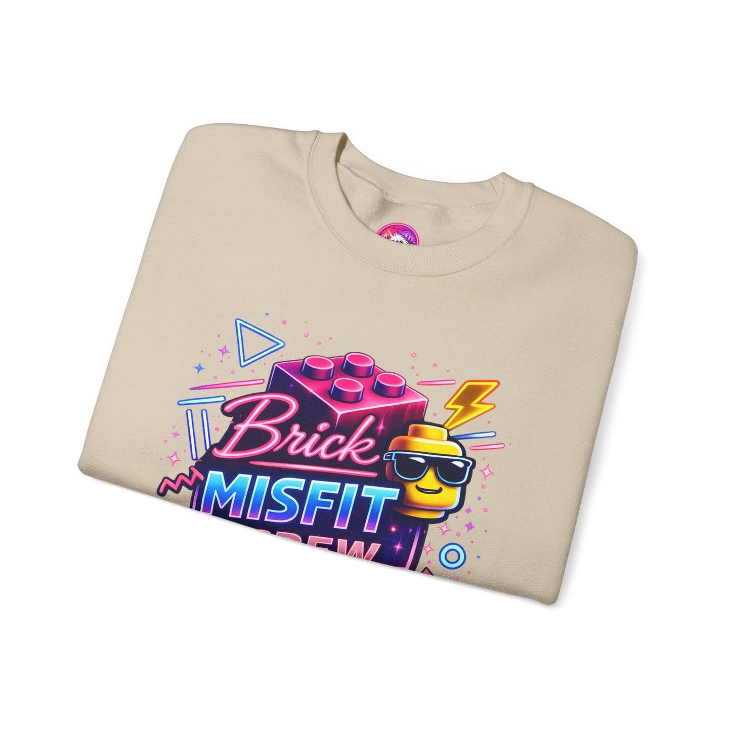 Brick Misfit Retro Bricks Crewneck Sweatshirt