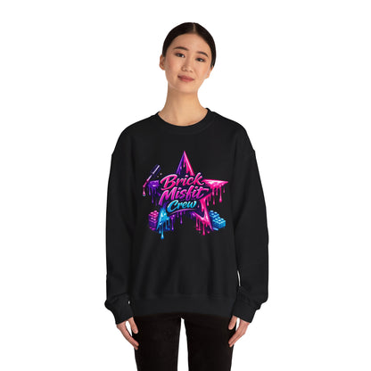 Brick Misfit Nail Polish Drip Crewneck Sweatshirt