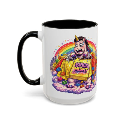 Brick Misfit Shopping Madness Unicorn Coffee Mug 15oz