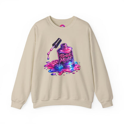 Brick Misfit Nail Polish Spill Crewneck Sweatshirt