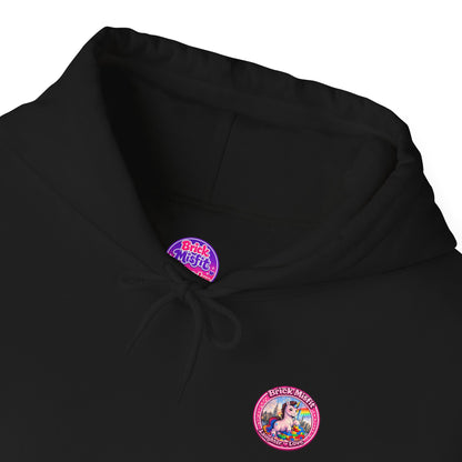Brick Misfit Hoodie — Colorful Unicorn Rainbow Graphic Hoodie