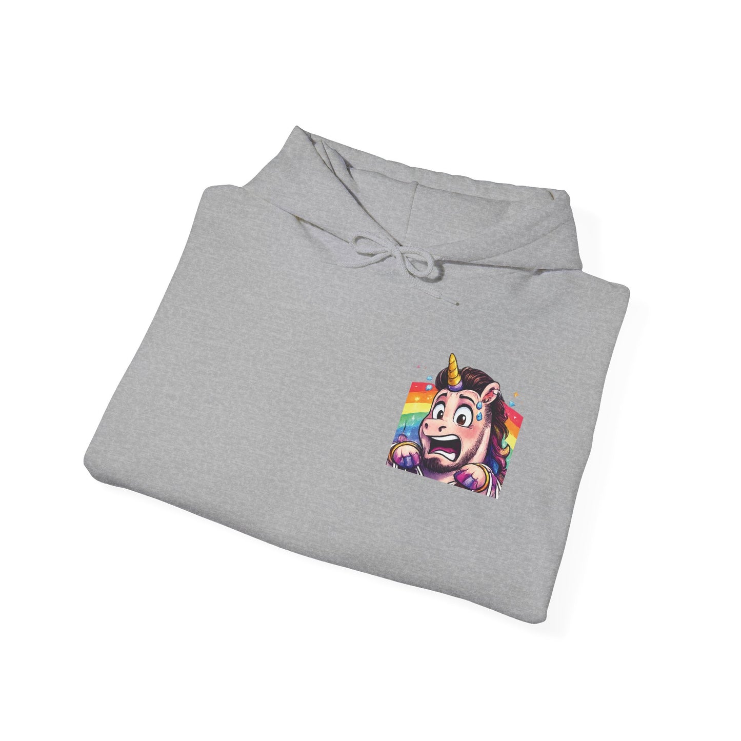 Brick Misfit Crew Shopping Madness Unicorn Hoodie with Sleeve Detail