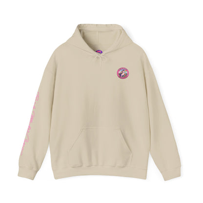 Brick Misfit Hoodie — Colorful Unicorn Rainbow Graphic Hoodie
