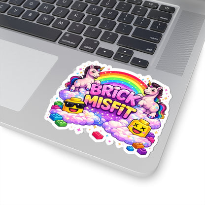 Brick Misfit Unicorn Sticker