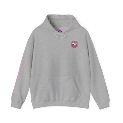 Brick Misfit Hoodie — Colorful Unicorn Rainbow Graphic Hoodie
