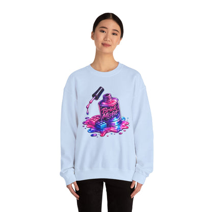 Brick Misfit Nail Polish Spill Crewneck Sweatshirt