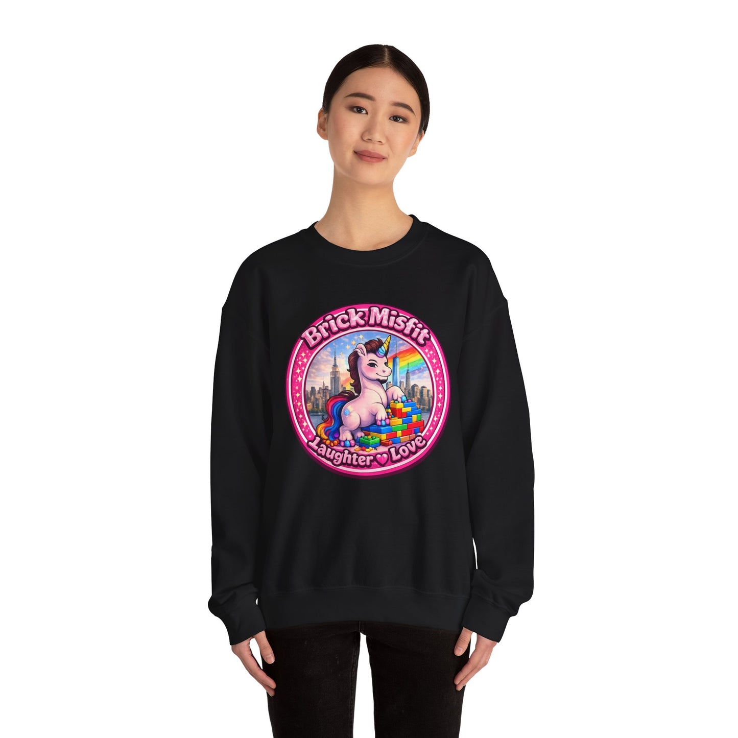 Brick Misfit Laughter Love Crewneck Sweatshirt -INT