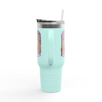 Insulated Travel Mug — "Brick Misfit" Sassy Sips 40oz Tumbler