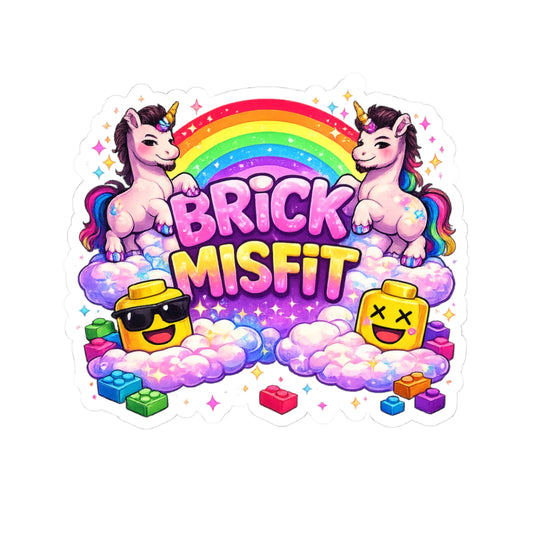 Brick Misfit Unicorn Sticker - INT