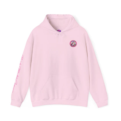 Brick Misfit Hoodie — Colorful Unicorn Rainbow Graphic Hoodie
