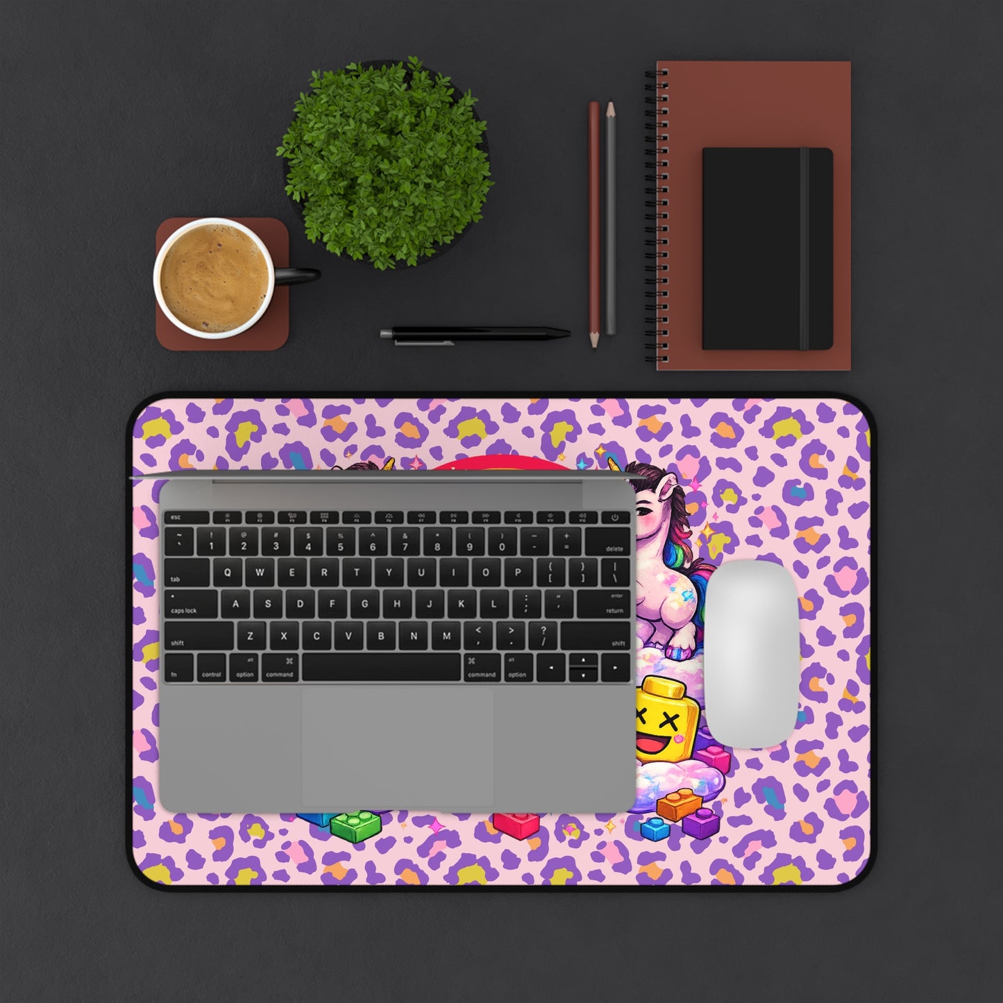 Brick Misfit Rainbow Unicorn Desk Mat -INT