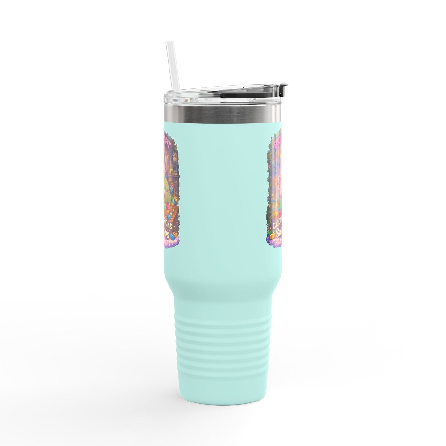 Brick Misfit Sassy Sips 40oz Insulated Travel Mug  -INT