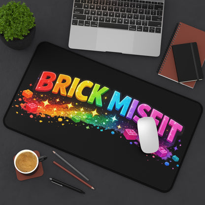 Brick Misfit Bricks and Spakles Desk Mat