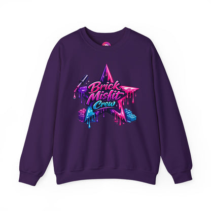 Brick Misfit Nail Polish Drip Crewneck Sweatshirt