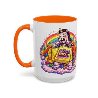 Brick Misfit Shopping Madness Unicorn Coffee Mug 15oz