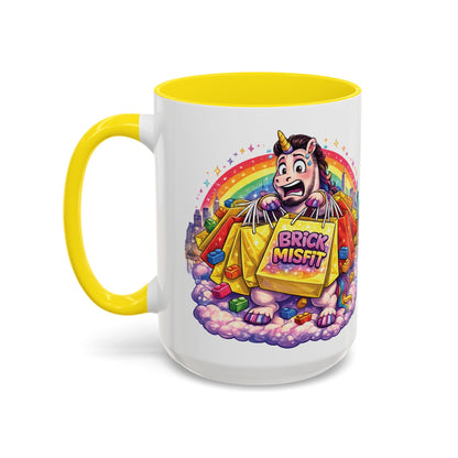 Brick Misfit Shopping Madness Unicorn Coffee Mug 15oz