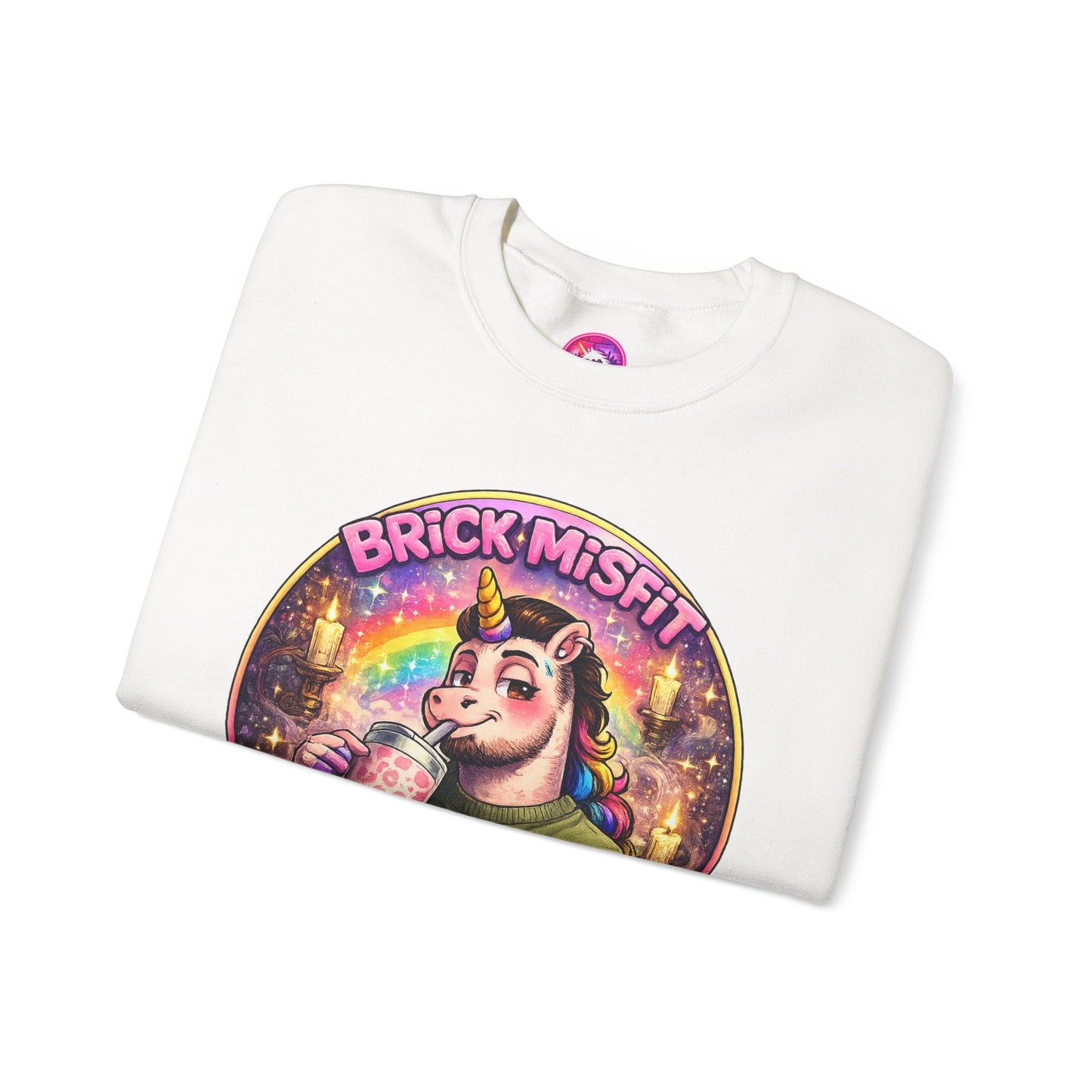 Brick Misfit Sassy Sips Crewneck Sweatshirt