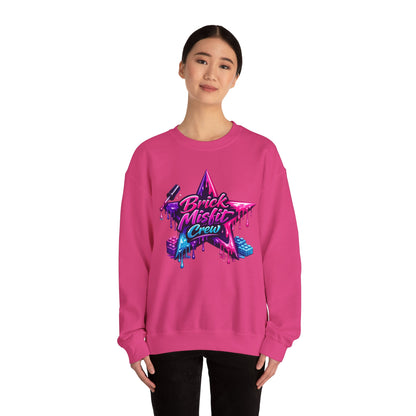 Brick Misfit Nail Polish Drip Crewneck Sweatshirt