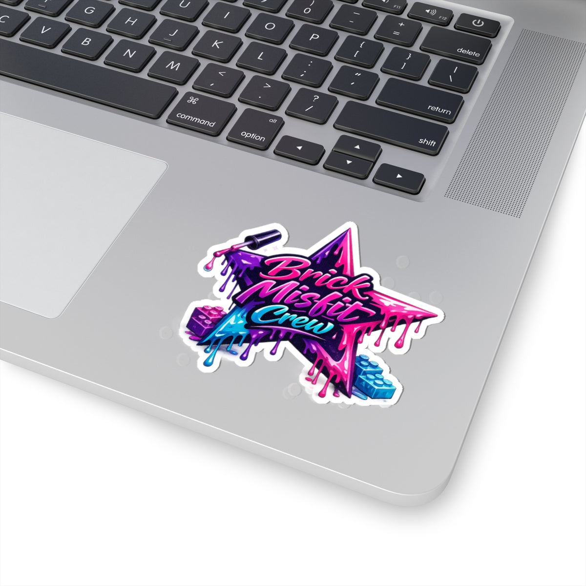 Nail Polish Painted Star - Brick Misfit Decal Sticker - INT