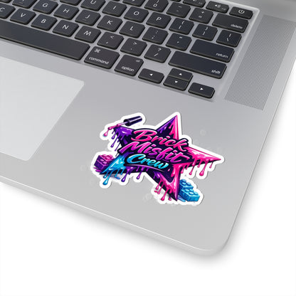 Nail Polish Painted Star - Brick Misfit Decal Sticker - INT