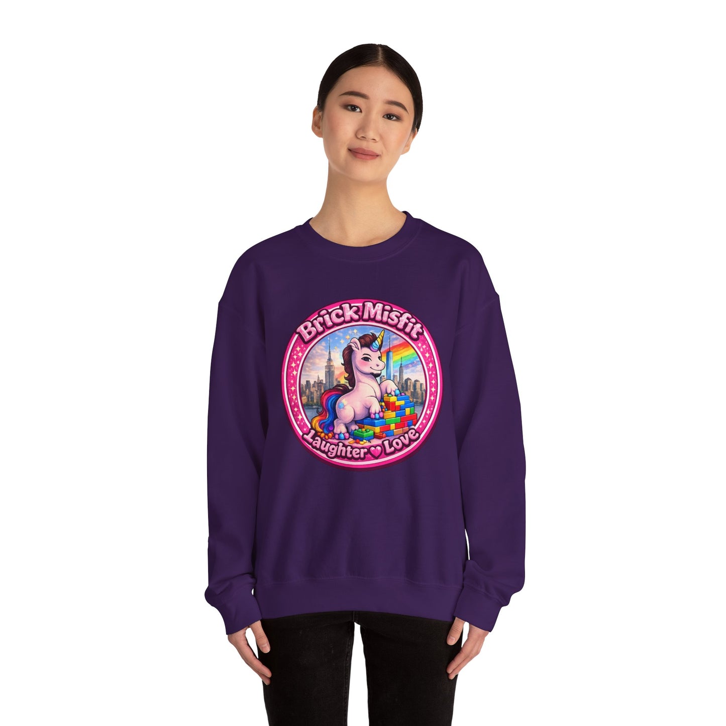 Brick Misfit Laughter Love Crewneck Sweatshirt