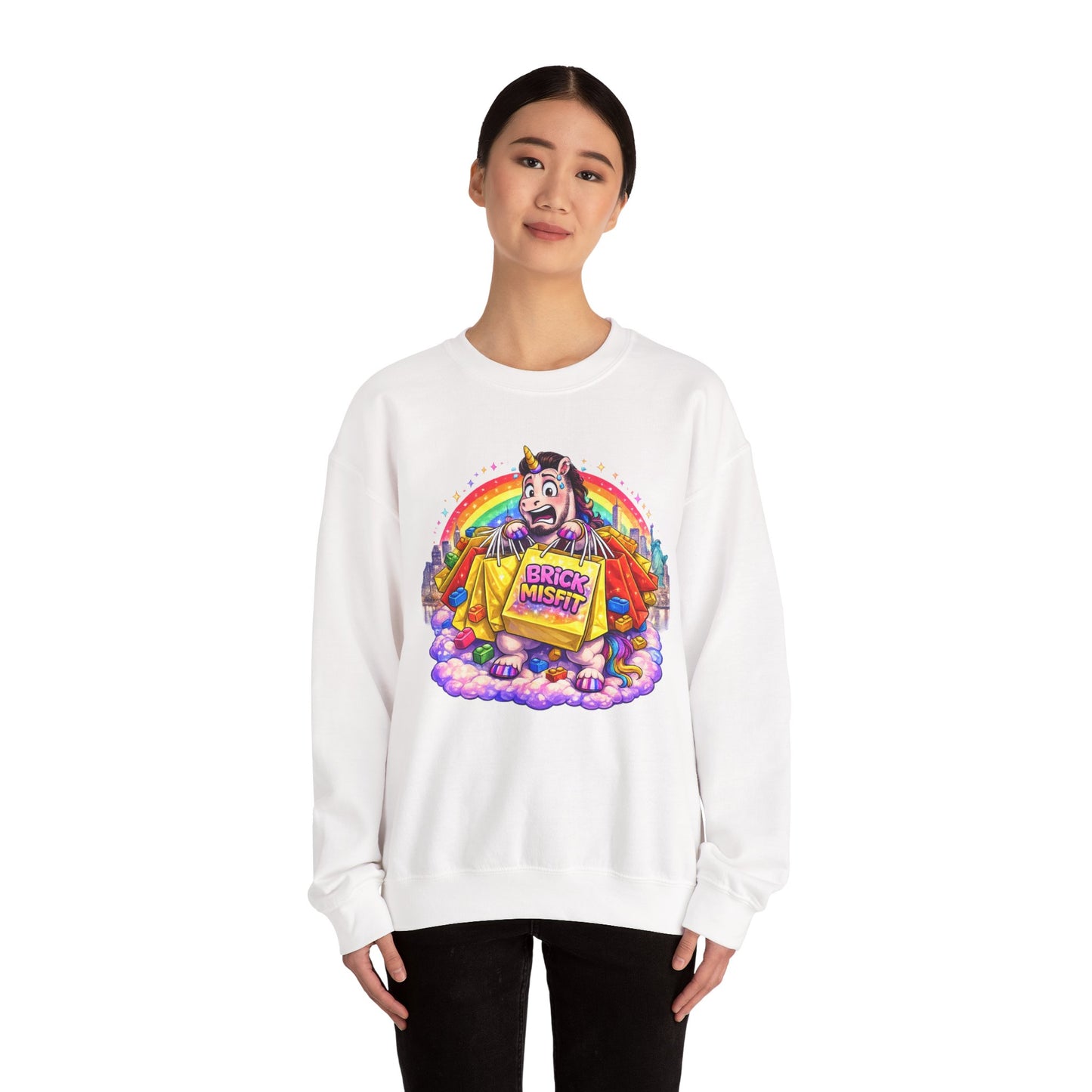 Brick Misfit Shopping Madness Crewneck Sweatshirt -INT