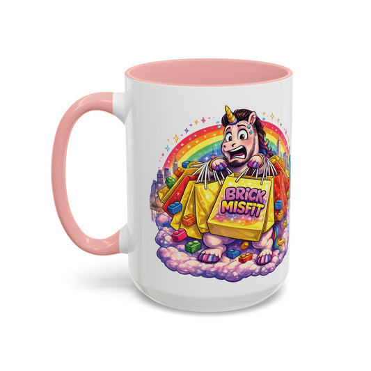 Brick Misfit Shopping Madness Unicorn Coffee Mug 15oz