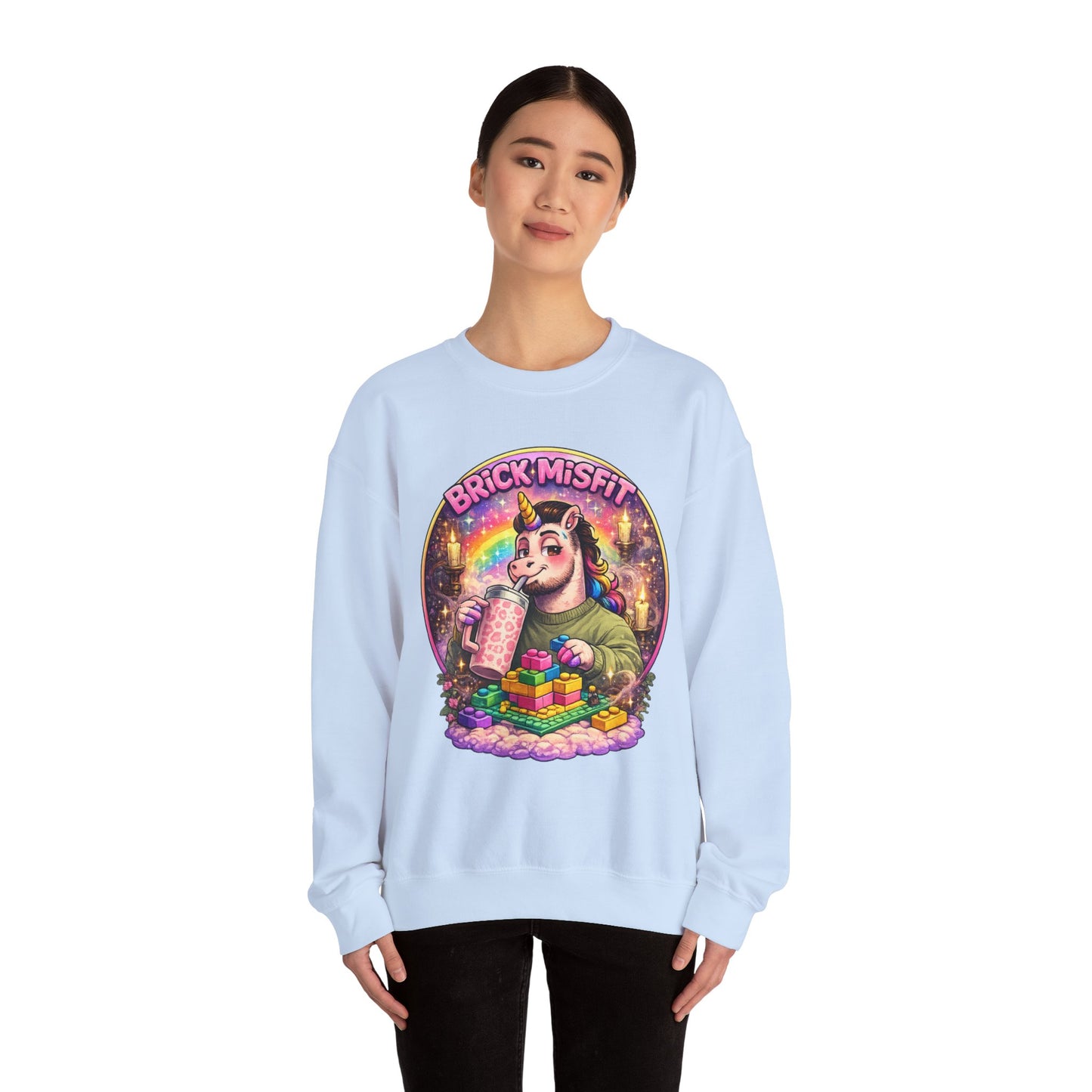 Brick Misfit Sassy Sips Crewneck Sweatshirt
