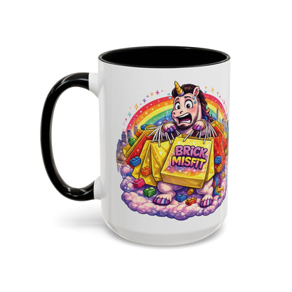 Brick Misfit Shopping Madness Unicorn Coffee Mug 15oz -INT