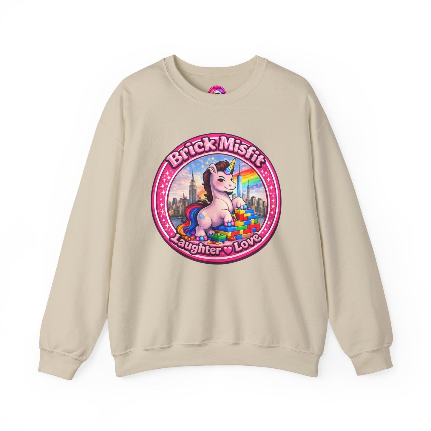 Brick Misfit Laughter Love Crewneck Sweatshirt