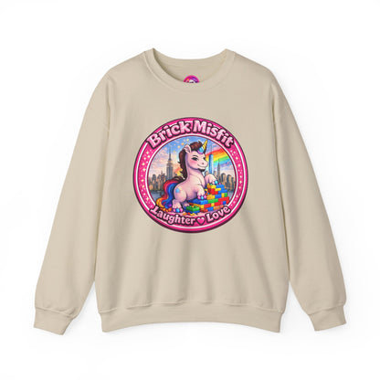 Brick Misfit Laughter Love Crewneck Sweatshirt
