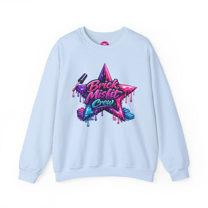 Brick Misfit Nail Polish Drip Crewneck Sweatshirt