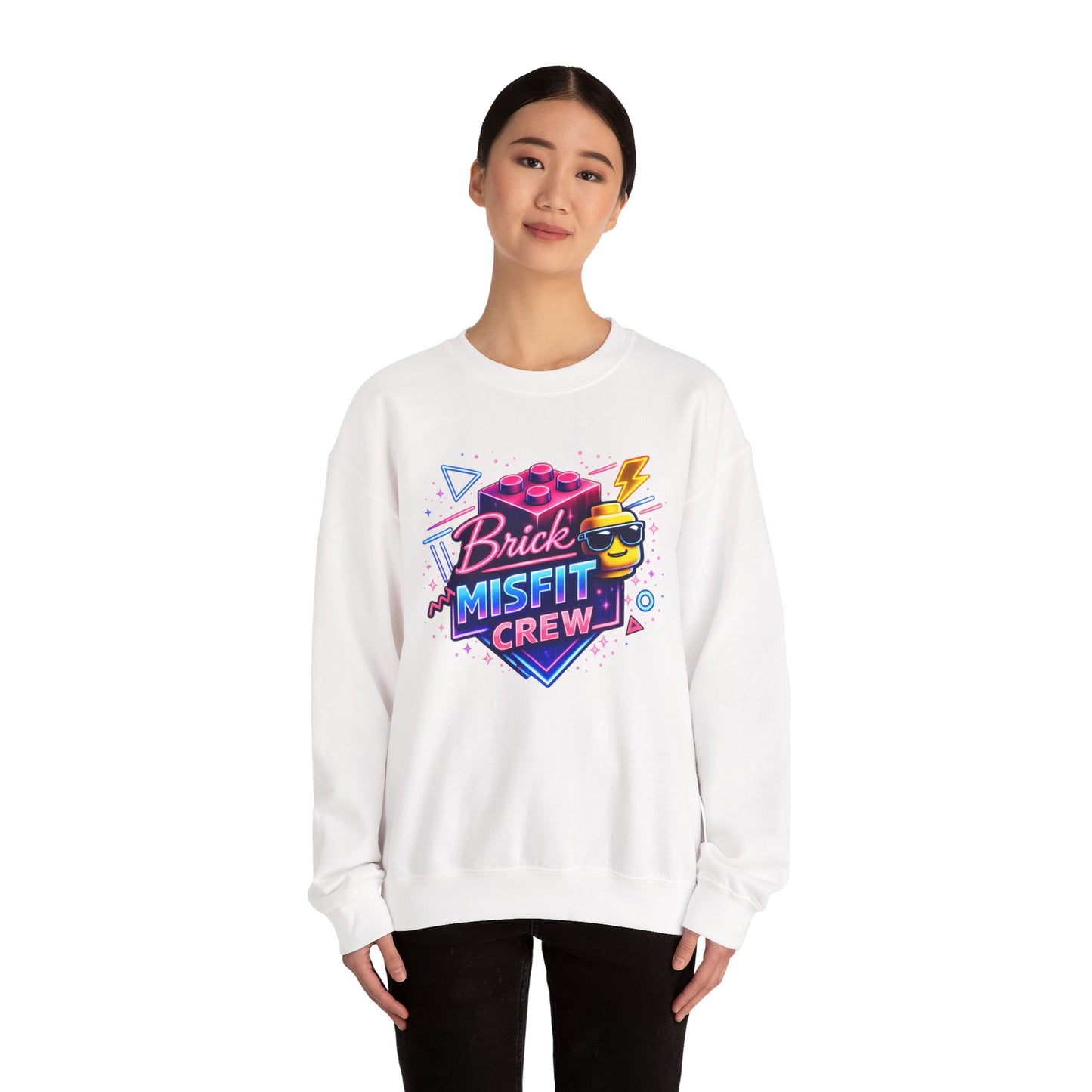 Brick Misfit Retro Bricks Crewneck Sweatshirt