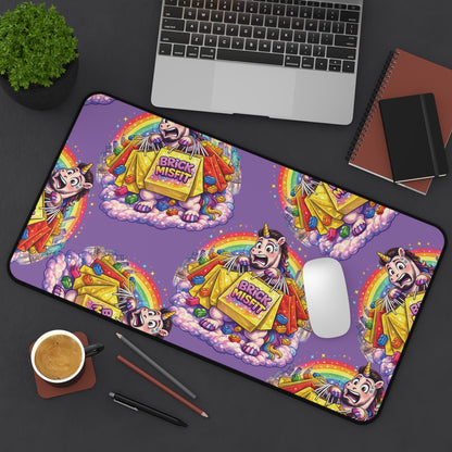 Brick Misfit Shopping Madness Unicorn Desk Mat