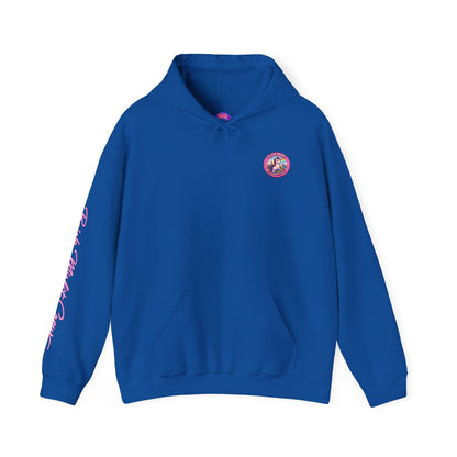 Brick Misfit Hoodie — Colorful Unicorn Rainbow Graphic Hoodie