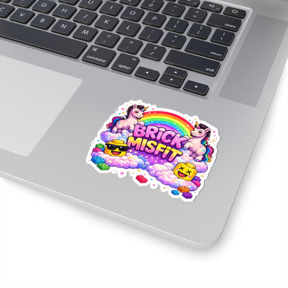 Brick Misfit Unicorn Sticker