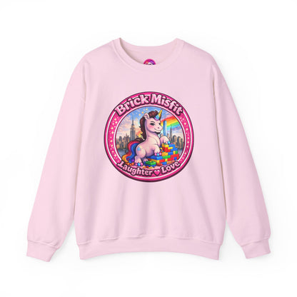 Brick Misfit Laughter Love Crewneck Sweatshirt