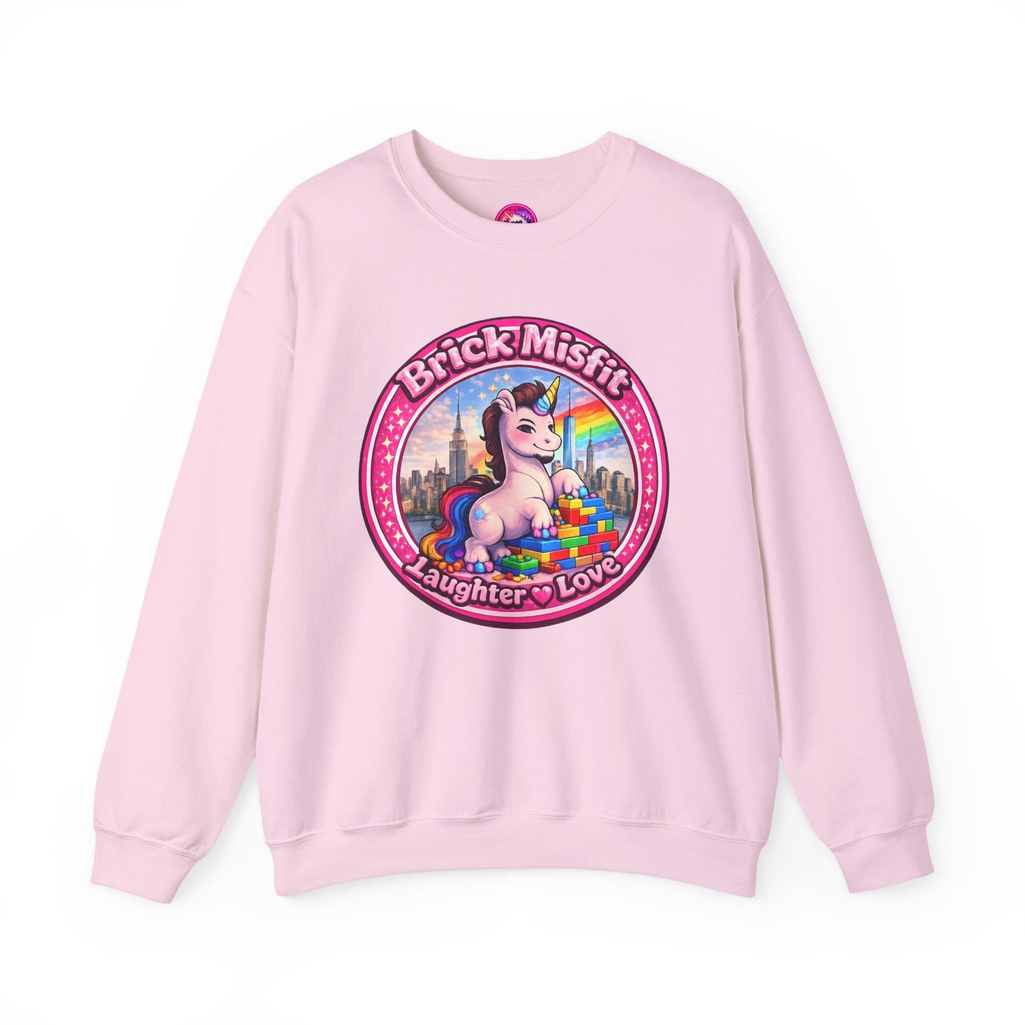 Brick Misfit Laughter Love Crewneck Sweatshirt -INT