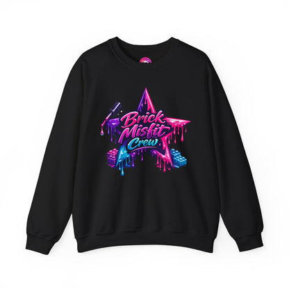 Brick Misfit Nail Polish Drip Crewneck Sweatshirt