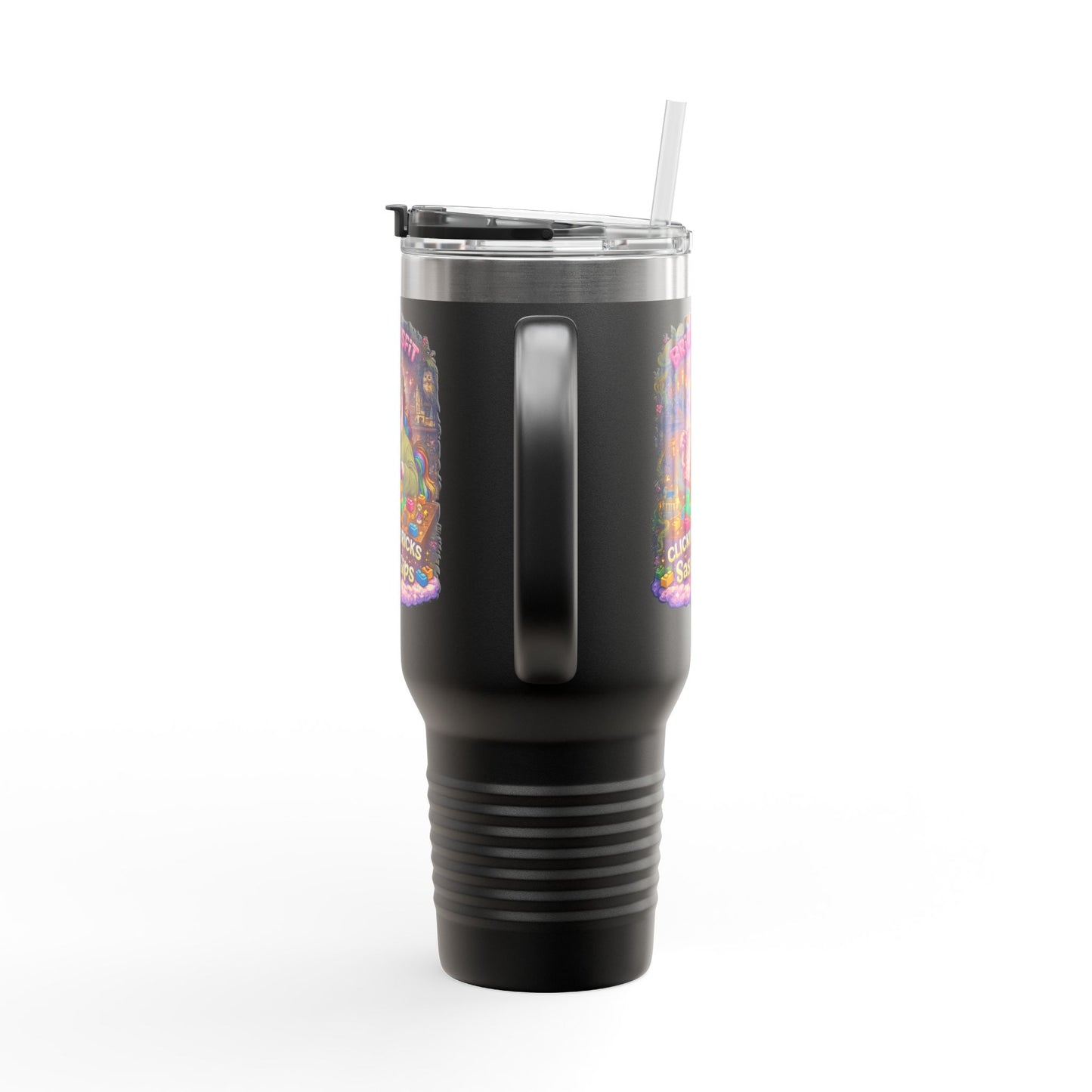 Insulated Travel Mug — "Brick Misfit" Sassy Sips 40oz Tumbler