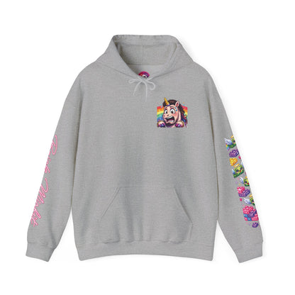 Brick Misfit Crew Shopping Madness Unicorn Hoodie with Sleeve Detail