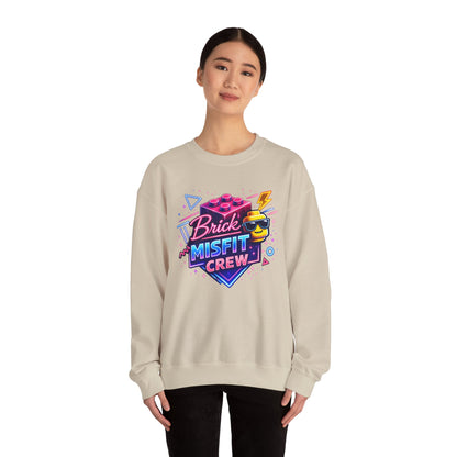 Brick Misfit Retro Bricks Crewneck Sweatshirt